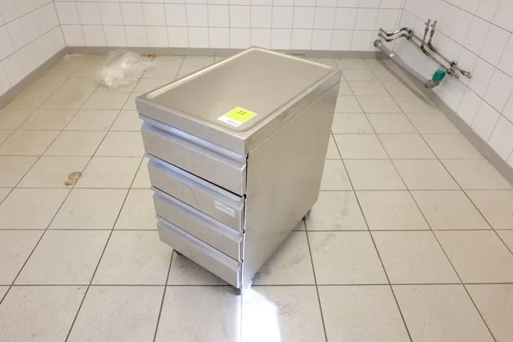 1 x Rollcontainer Edelstahl